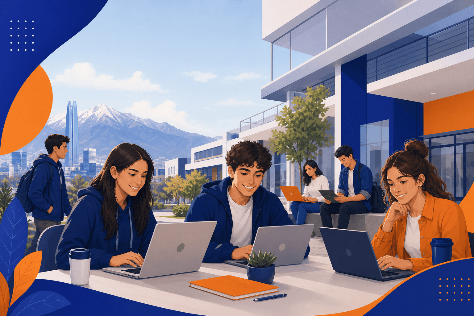 Alumnos explorando oportunidades